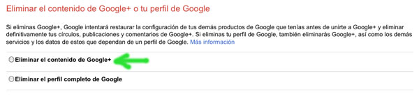 Google+, cómo eliminar una cuenta de la red social 3