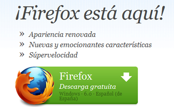 Firefox 6, la nueva versión ya es oficial