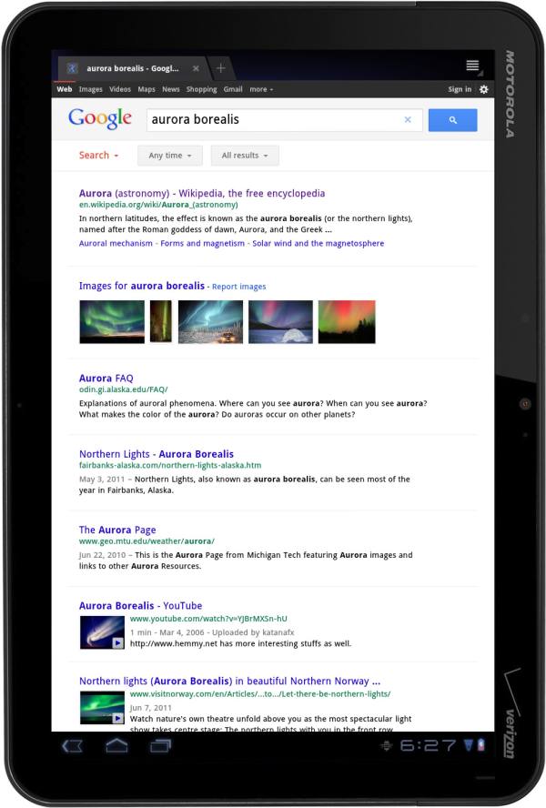 Google adapta la ventana de búsqueda en tablets para usuarios con dedos gruesos