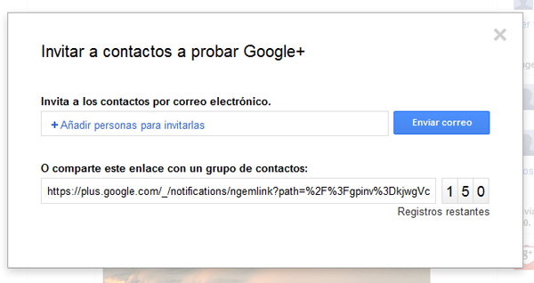 Google +, cómo invitar a tus amigos 2