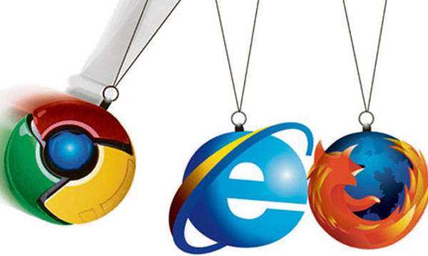 Navegadores, Internet Explorer y Firefox bajan mientras Google Chrome sigue su ascenso