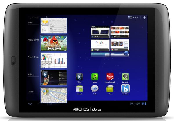 Archos 80 G9, tabletas con pantalla de 8 pulgadas