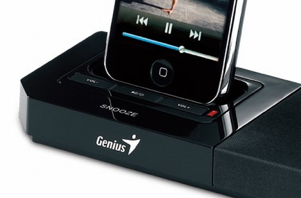 Genius SP-i500, altavoces para iPod con despertador 2