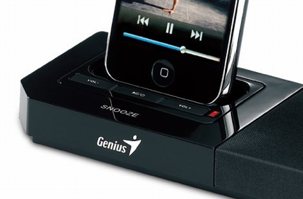 genius-sp-i500-02 Genius SP-i500, altavoces para iPod con despertador 2