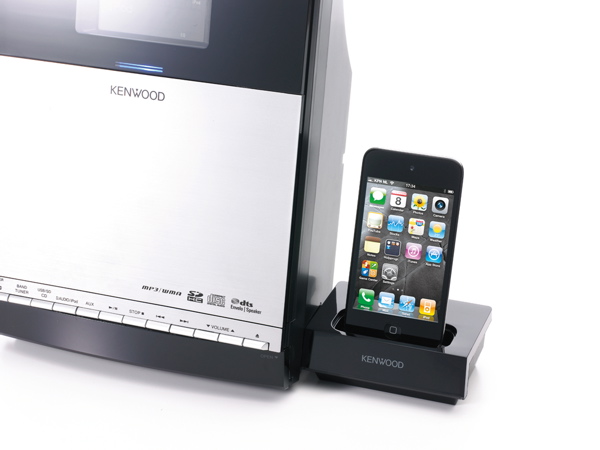 Kenwood C-414-S, microcadena con lector USB y base para iPod 2