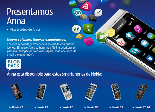 Symbian Anna, disponible para descargar gratis en España