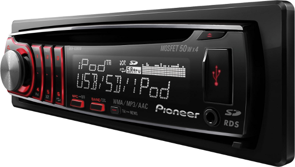 Pioneer DEH-6300SD, receptor con USB y entrada de tarjeta SD