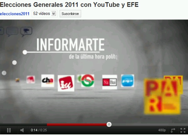 YouTube tiene un canal sobre las Elecciones Generales 2