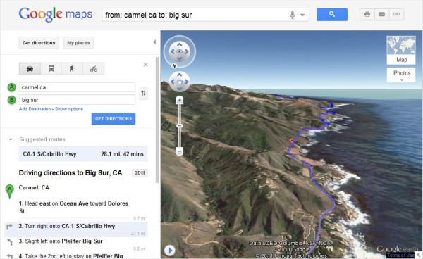 Google Maps, ahora a vista de helicóptero 2