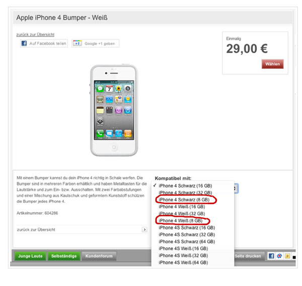 El iPhone 4 podrí­a quedarse a la venta en una versión de 8 GB
