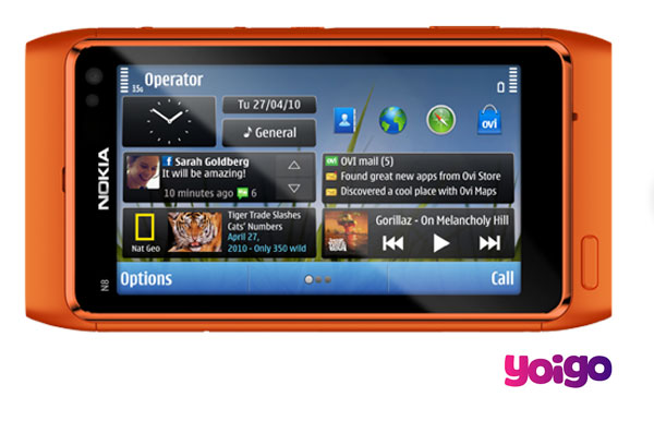 Nokia N8 con Yoigo, precios y tarifas