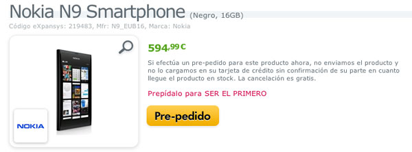 Nokia N9, disponible online a través de Expansys en España 2