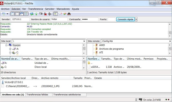 FileZilla, descarga gratis este cliente FTP 1 Cliente de FTP FileZilla