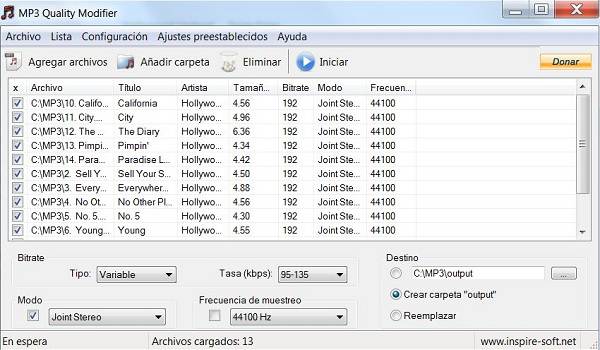 MP3 Quality Modifier, comprime tus archivos MP3