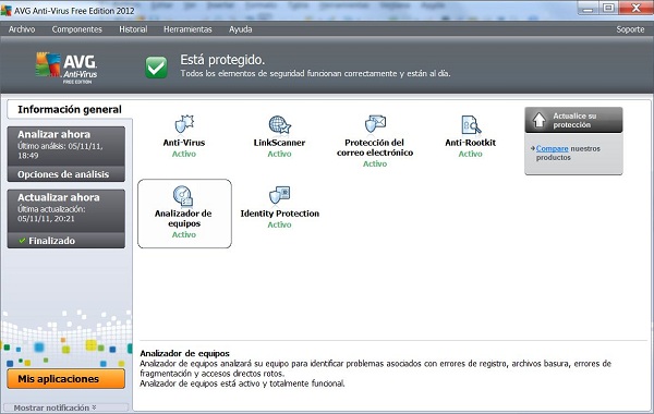 AVG Antivirus 2012, descarga gratis este antivirus de AVG
