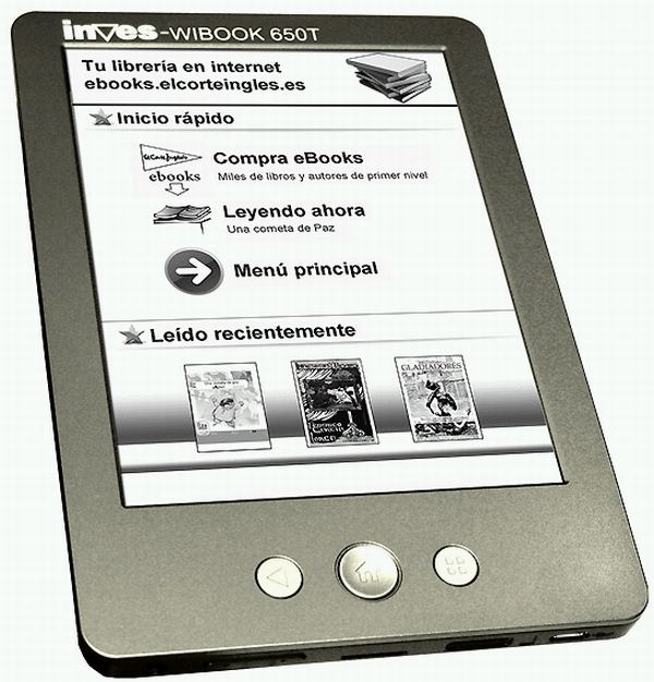 Inves Wibook 650T, el nuevo e-reader de El Corte Inglés