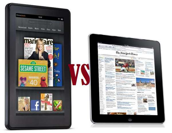 Comparativa: Kindle Fire vs iPad 2
