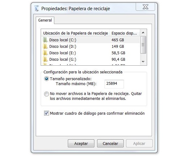 Cómo personalizar la papelera de reciclaje de Windows