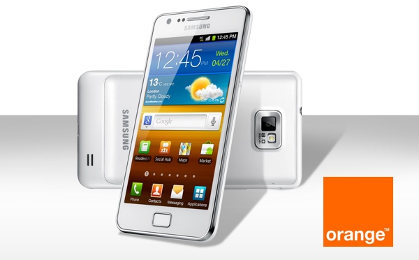 Samsung Galaxy S2 blanco, precios y tarifas con Orange