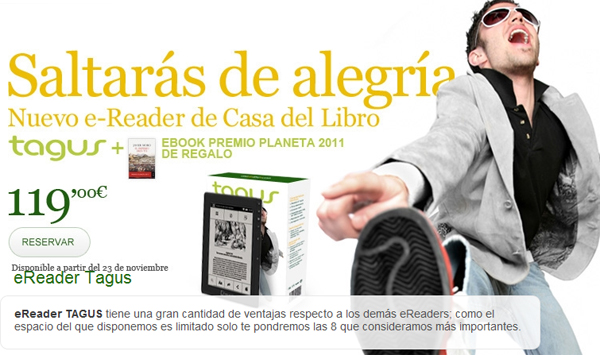 Se abre Tagus, la nueva librerí­a digital de Casa del Libro