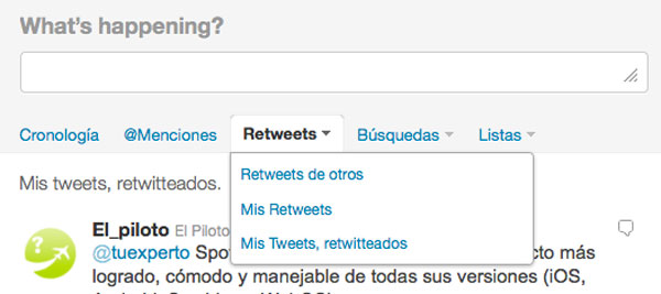 Las pestañas de menciones y retuits salen del diseño de Twitter 2 Twitter