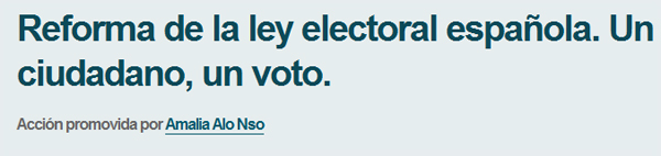 Una iniciativa para reformar la ley electoral triunfa en Internet