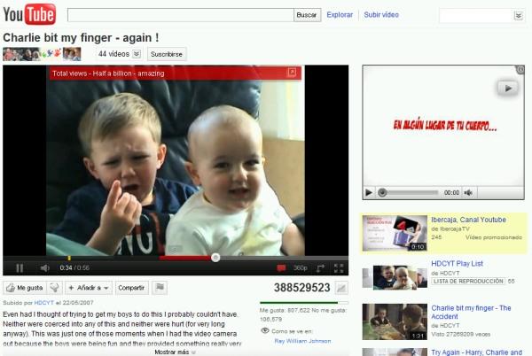 YouTube puede pagar 120.000 euros por un buen ví­deo viral