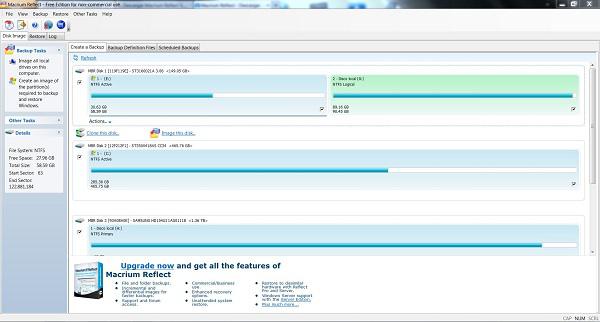 Macrium Reflect, crea copias de tus discos duros