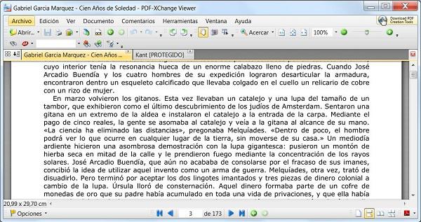 PDF-XChange, visor de PDF rápido y con opciones de edición