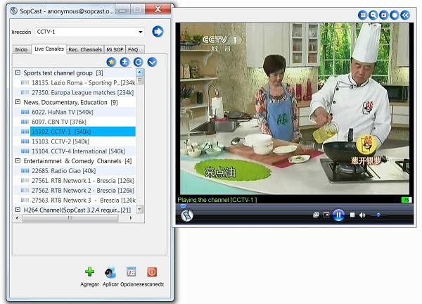 SopCast, cómo ver canales de televisión en Internet gratis 1 SopCast