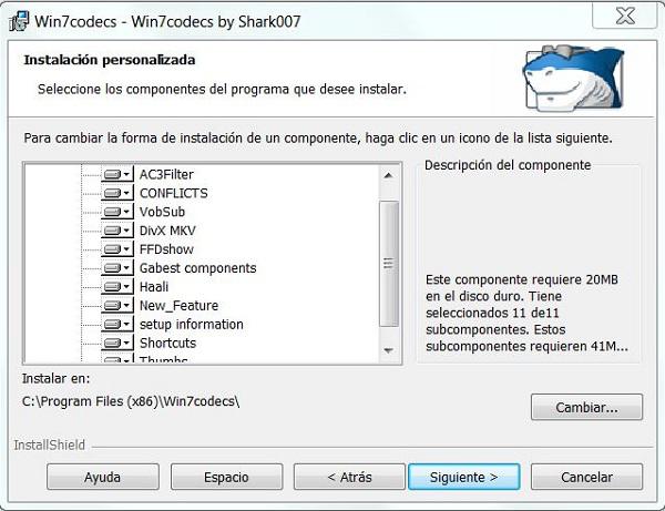 Windows 7 Codecs, pack de codecs para Windows 2 Windows 7 Codecs