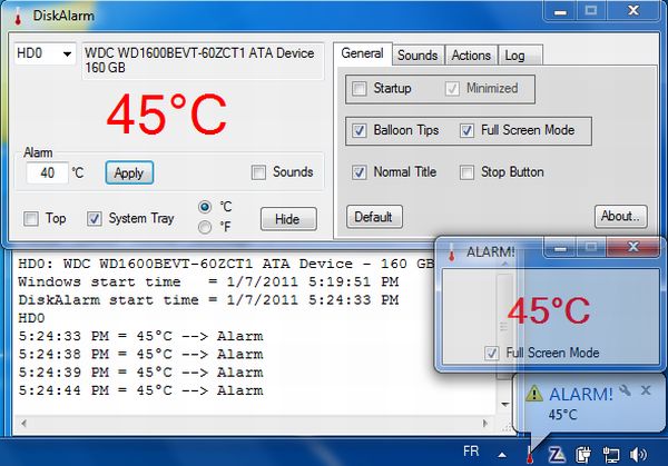 Vigila la temperatura de tus discos duros con DiskAlarm