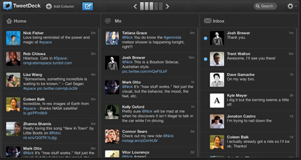 Descarga gratis el nuevo TweetDeck para gestionar Twitter 2 tweetdeck