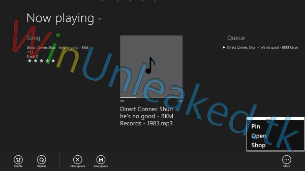 El reproductor de música de Windows 8 al descubierto