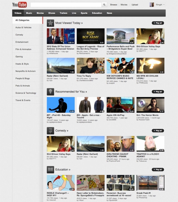 cambios youtube 2