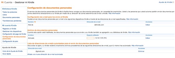 Cómo pasar documentos o libros al Amazon Kindle 3 pasar archivos amazon kindle 02