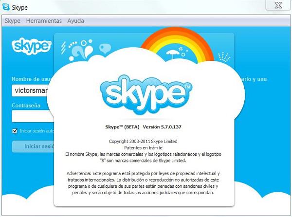 Skype 5.7, nueva versión del programa de videollamadas