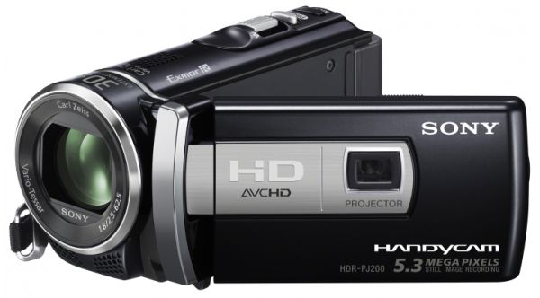 Sony HDR-PJ200, videocámara Full HD con proyector