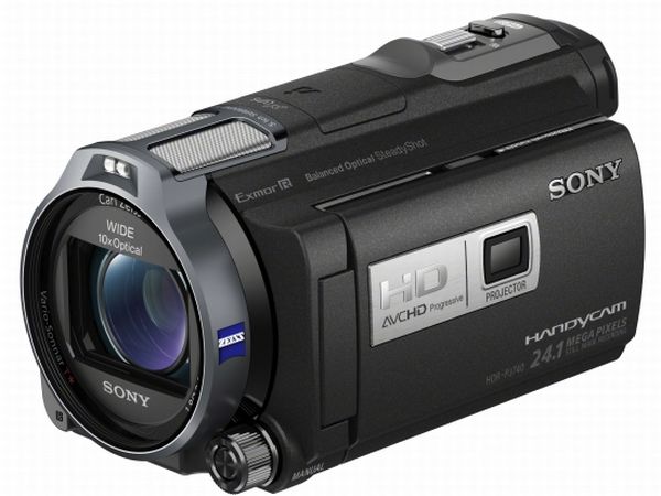 Sony HDR-PJ740VE, cámara Full HD con picoproyector