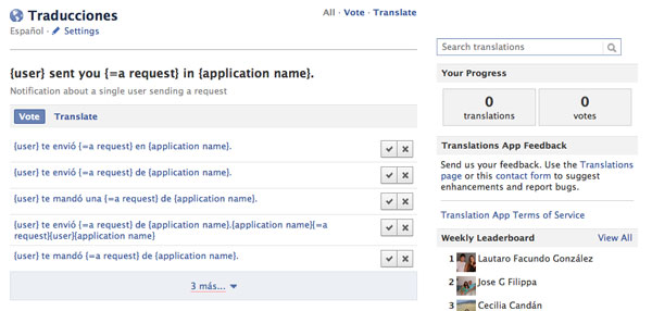 El traductor Bing de Microsoft empieza a funcionar en Facebook 2 Traductor Facebook