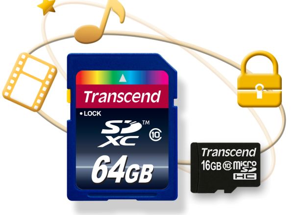 Tarjetas de memoria SD y microSD Trascend con memoria protegida
