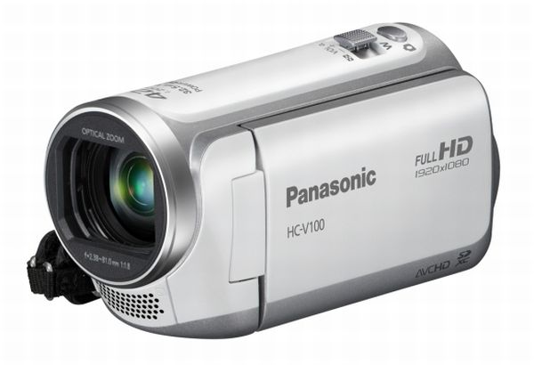 Panasonic HC-V100, videocámara ligera que graba ví­deo 1080/50i