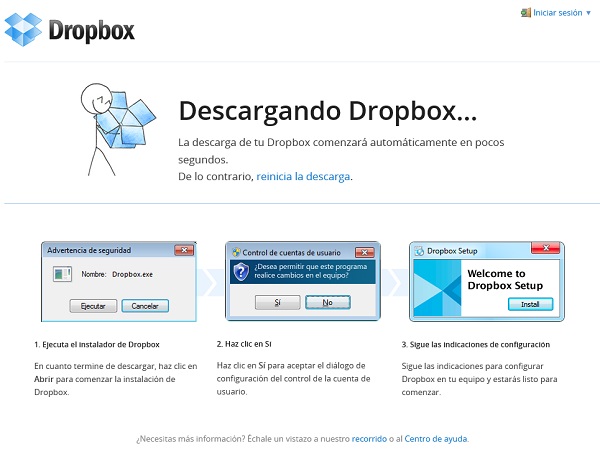 Descarga de Dropbox
