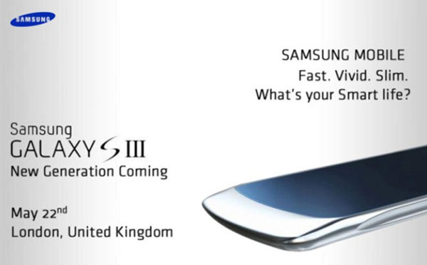 samsung galaxy s3 invitacion