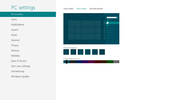 Personalizar Windows 8