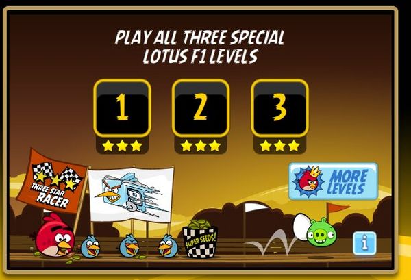 Los Angry Birds debutan en la Fórmula 1 con un nuevo juego para Facebook