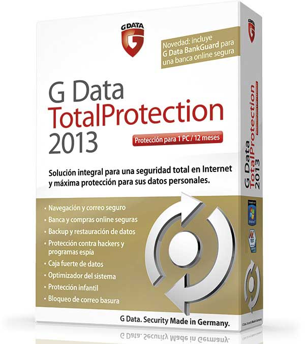 G Data TotalProtection 2013, solución completa de seguridad