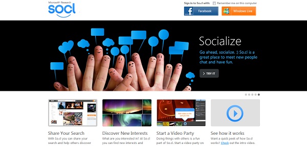 Socl, Microsoft lanza su propia red social