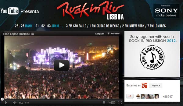 Rock in Rio Lisboa, gratis a través de YouTube