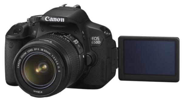 Canon 650D con la pantalla extendida
